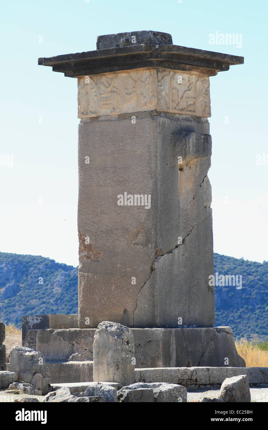 Ancienne ville antique de Xanthos Xanthos, ruines, Antalya, Turquie Banque D'Images