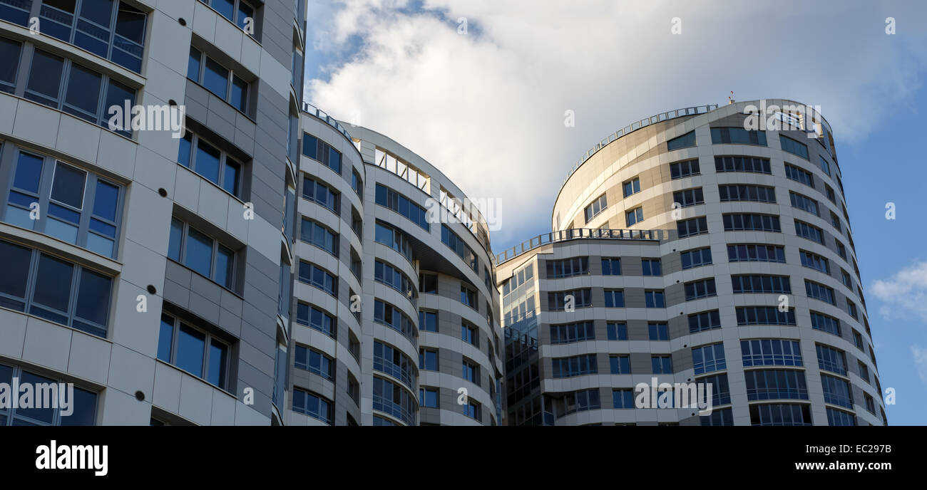 Le complexe de bâtiments, réalisés dans le même style. Banque D'Images