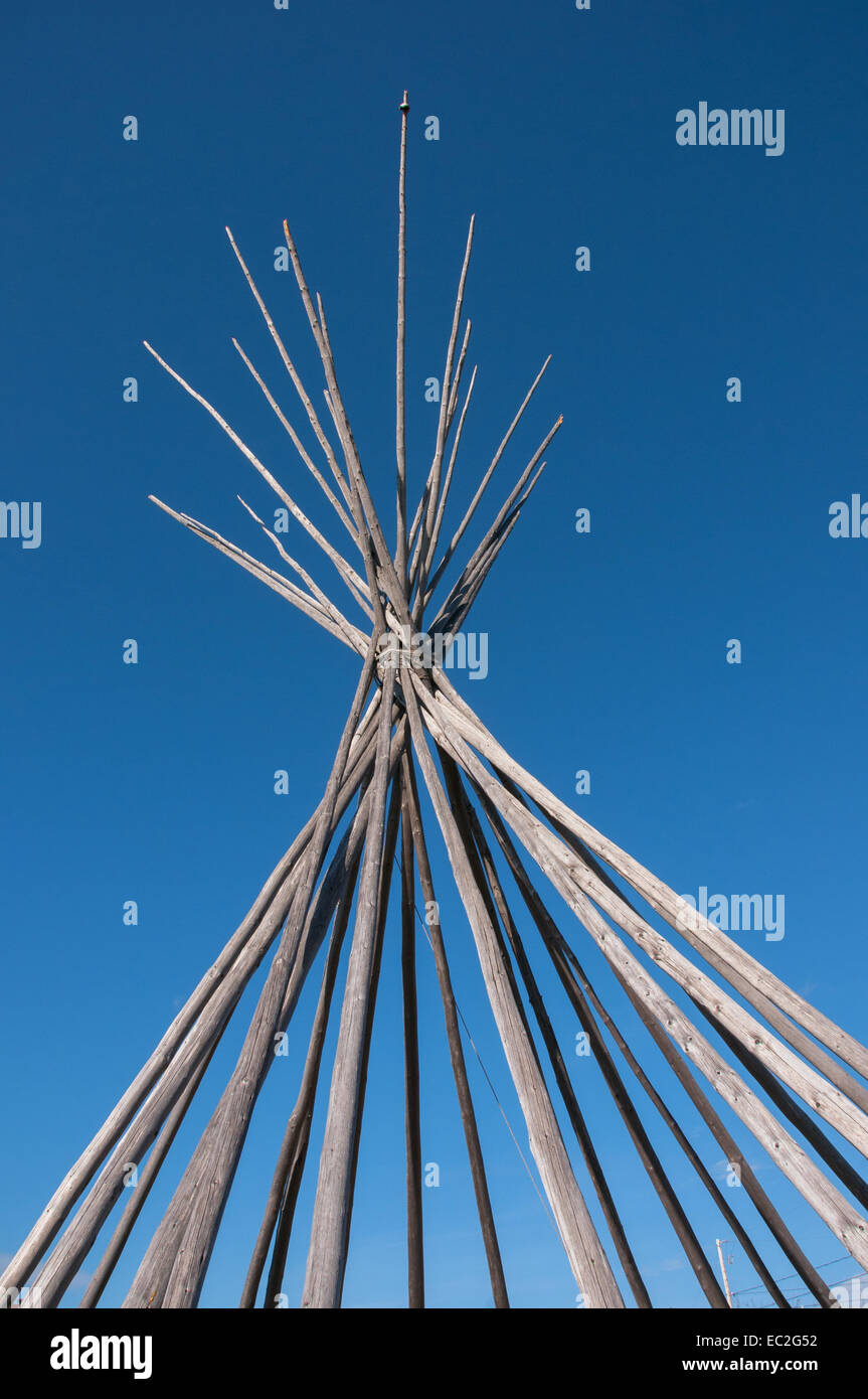Tipi indigène, Canada Banque D'Images