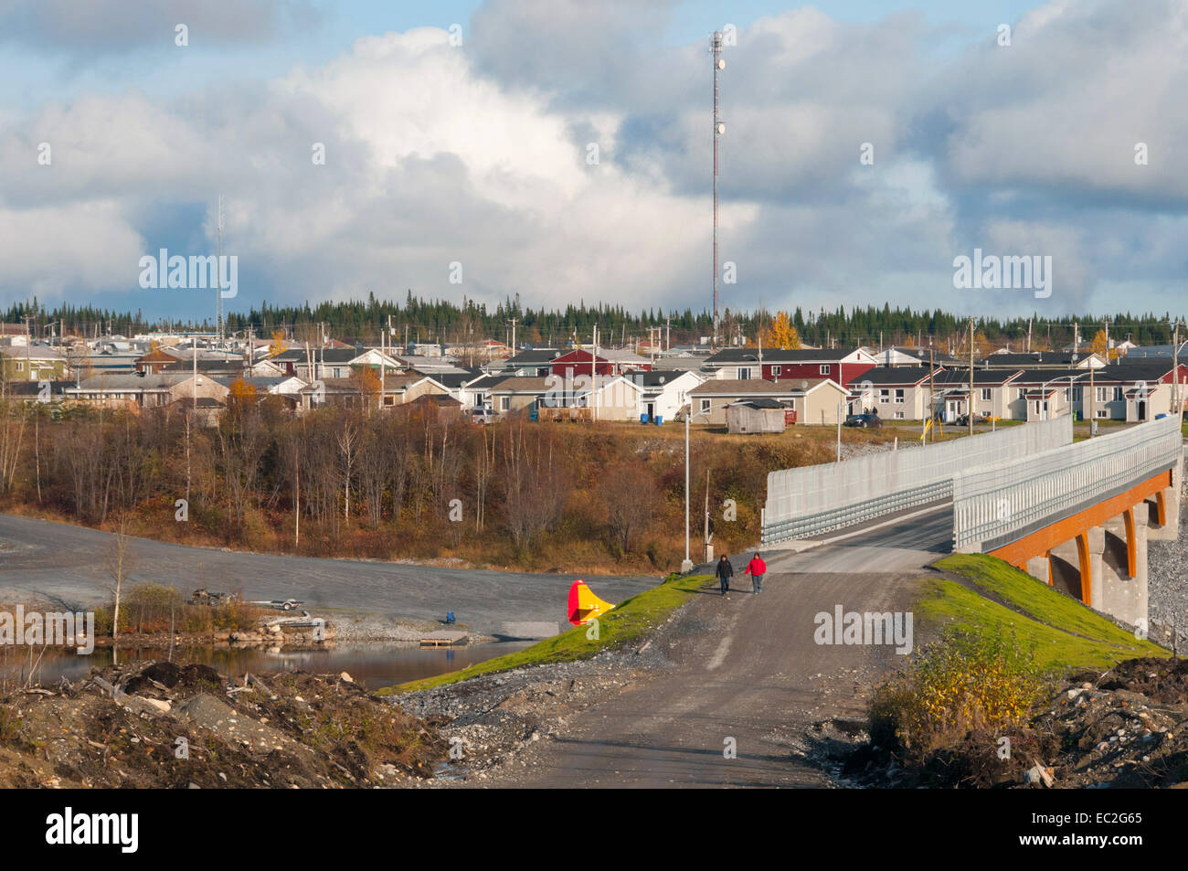 La communauté crie de Mistissini autochtones de la Baie James et du Nord Québec Canada Banque D'Images