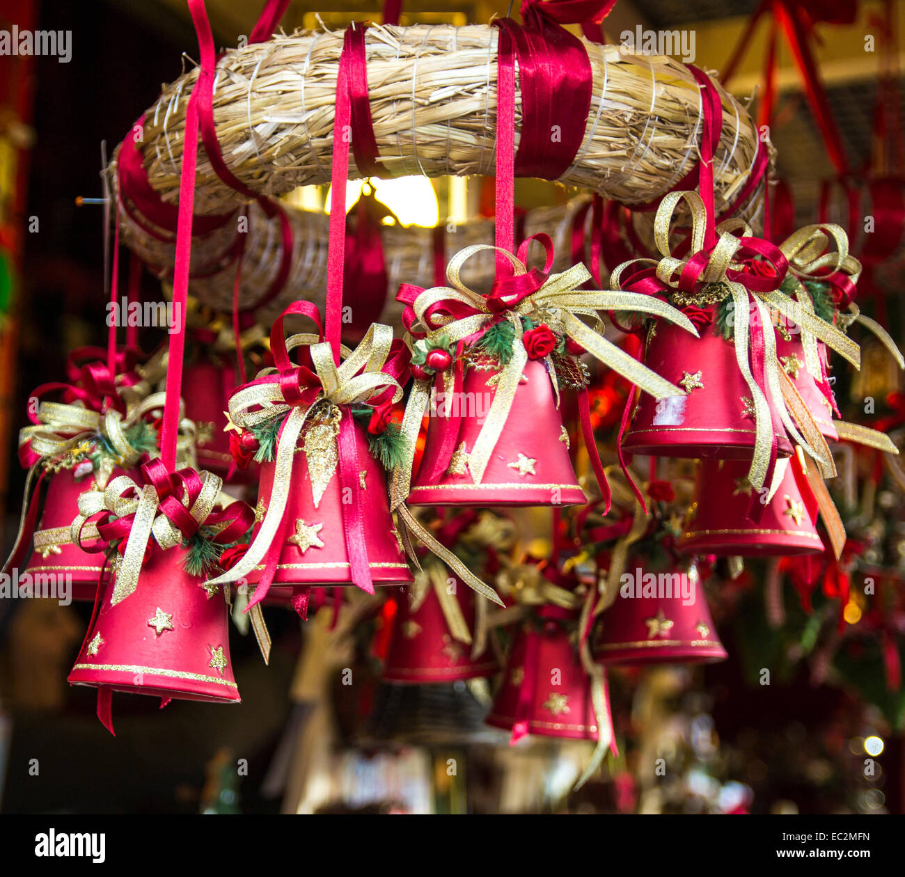 Cloches de Noël Banque D'Images