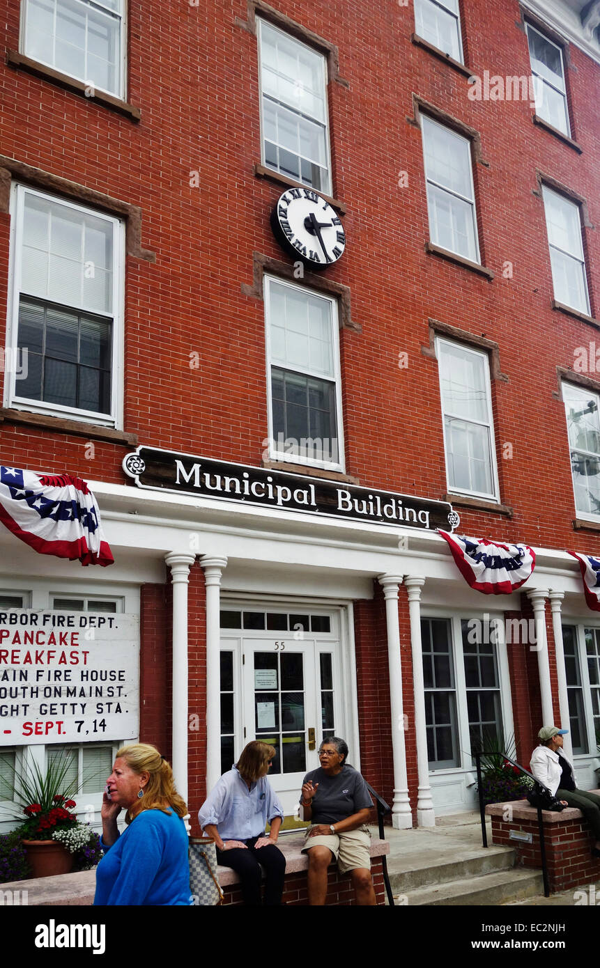 Sag Harbor long island New York Street scene Banque D'Images