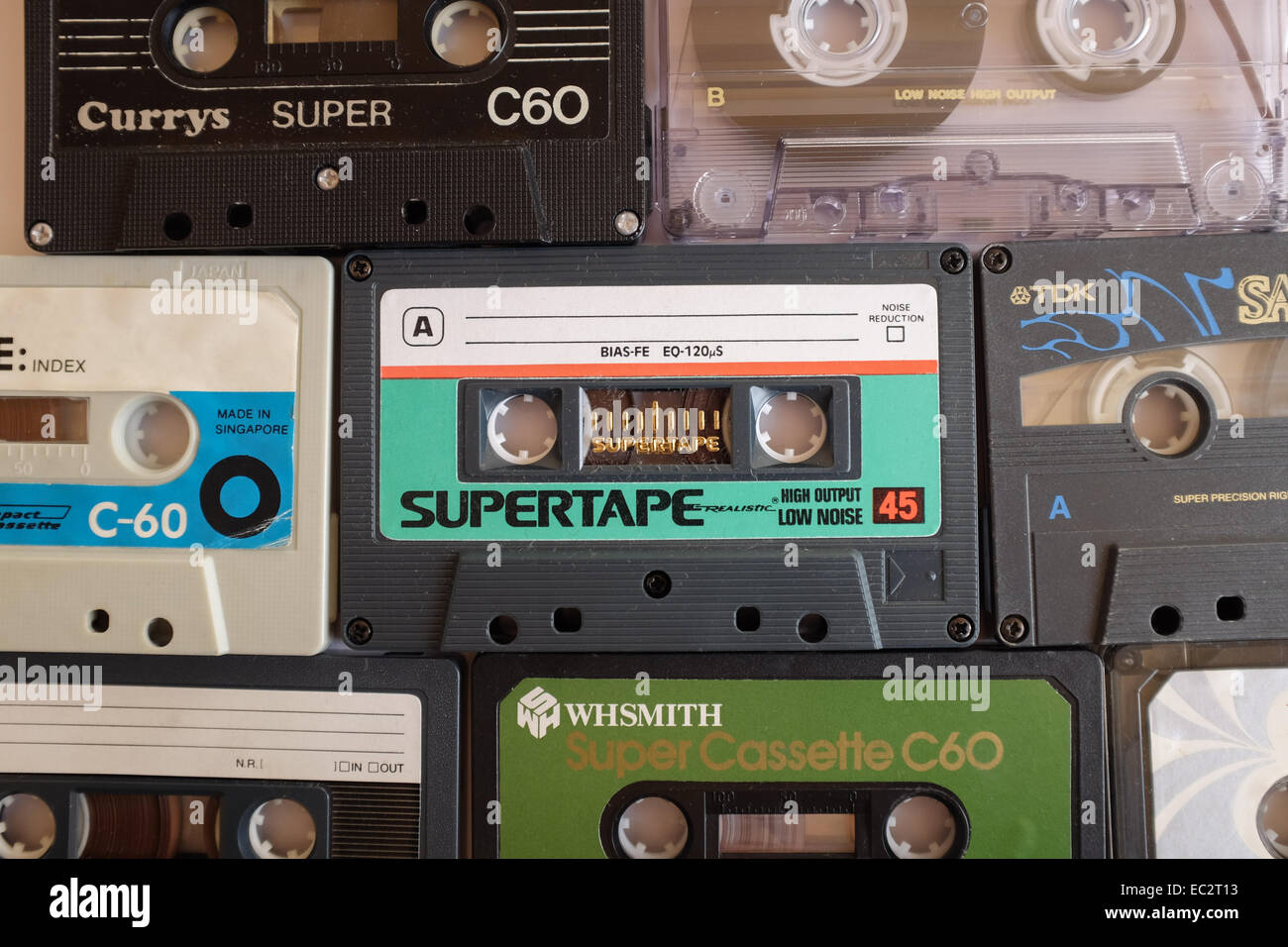 Les cassettes audio. Banque D'Images