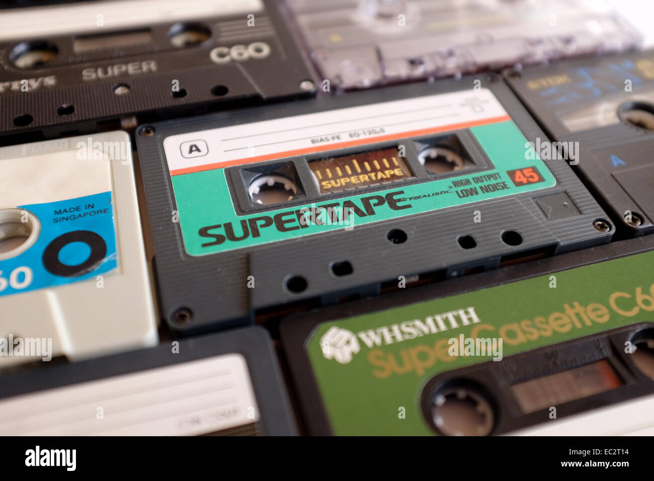 Les cassettes audio. Banque D'Images