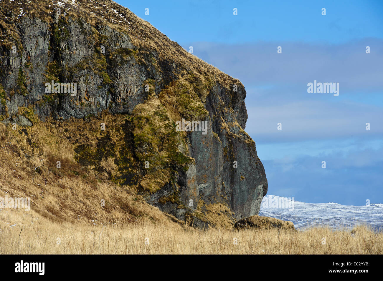 Paysage sur l'Île Akutan, Alaska Banque D'Images