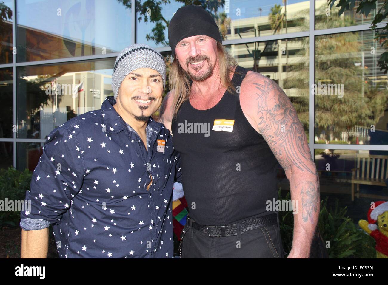 Hollywood, Californie, USA. 7 Décembre, 2014. J15729CHW.Sons of Anarchy Castmembers Visiter Children's Hospital Los Angeles lors de la 6e collecte de sang des célébrités.Children's Hospital Los Angeles, Hollywood, CA.12/06/2014.BENNY NIEVES ET RUSTY COONES.©Clinton H. Wallace/Photomundo/ Photos inc © Clinton Wallace/Globe Photos/ZUMA/Alamy Fil Live News Banque D'Images