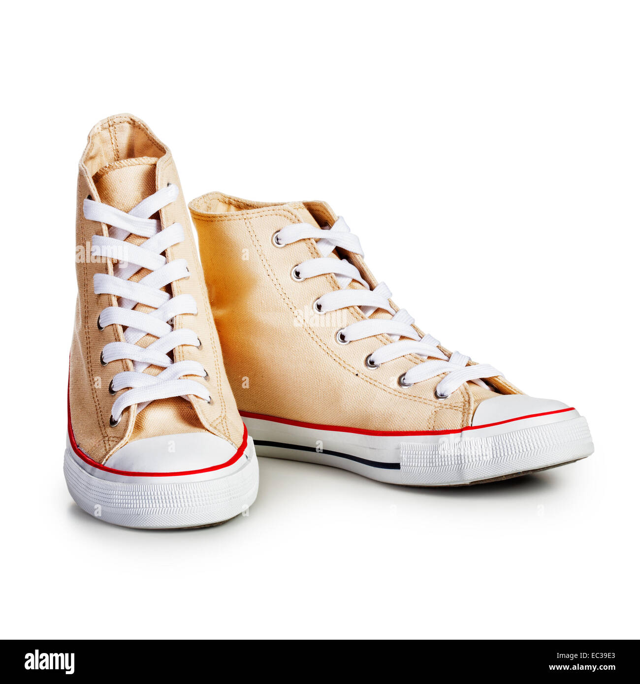 Les chaussures de sport isolé sur fond blanc. Objet Avec clipping path Banque D'Images