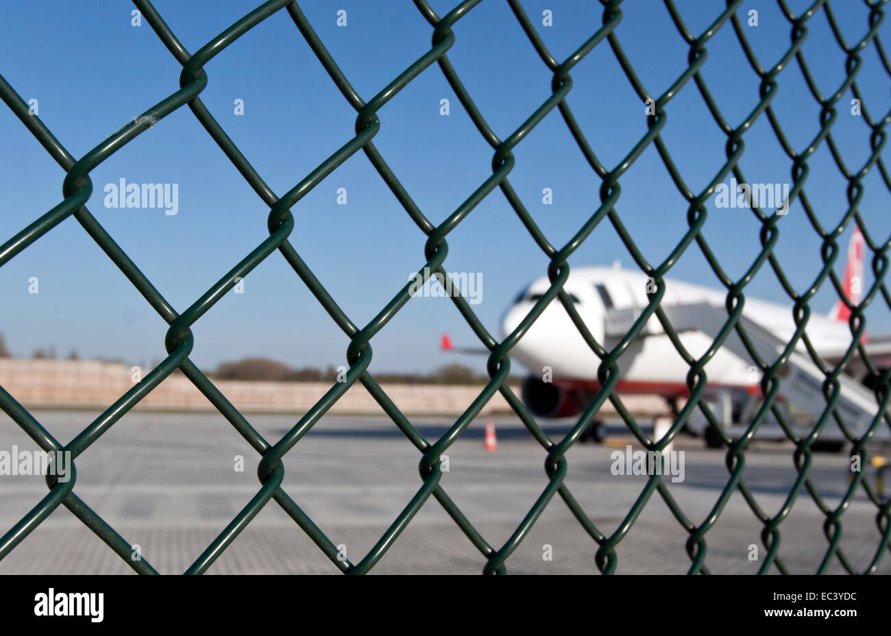 À l’aéroport Banque D'Images