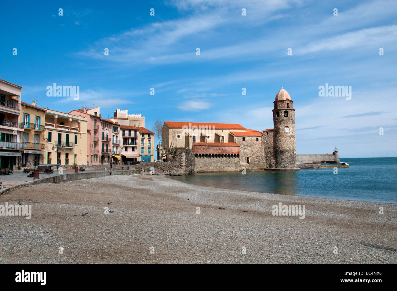 Collioure France Languedoc Roussillon Port Français Banque D'Images