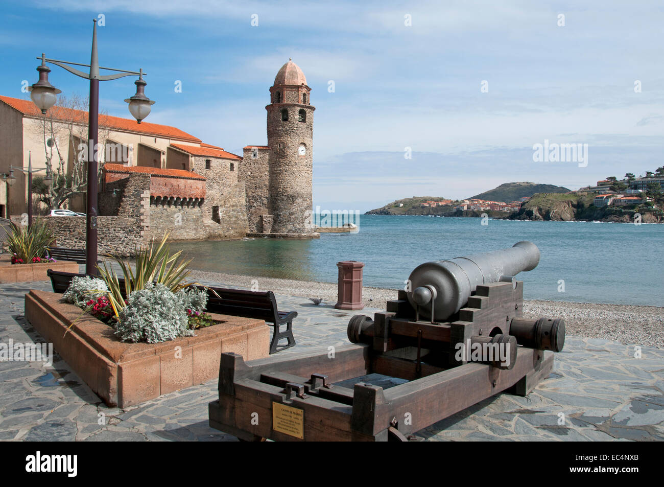 Collioure France Languedoc Roussillon Port Français Banque D'Images
