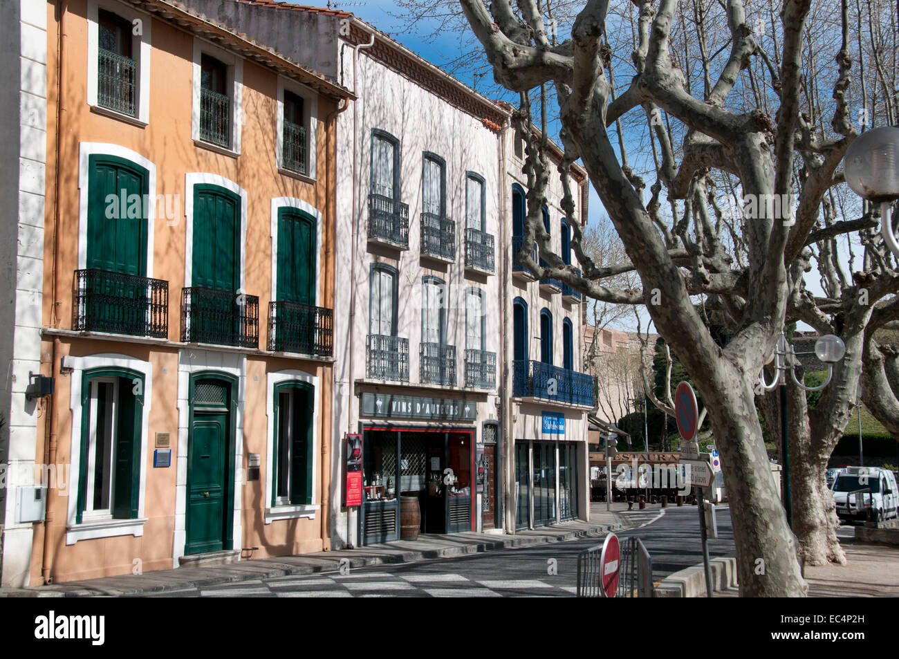 Collioure France Languedoc Roussillon Port Français Banque D'Images
