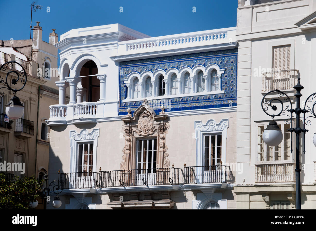 Centre de la vieille ville de Cadix Andalousie Espagne Espagnol Banque D'Images