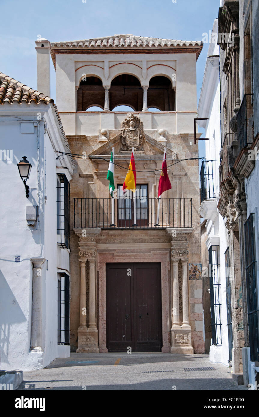 Semana Santa (Semaine Sainte Pâques ) Monument Arcos de Frontera espagne espagnol Cadix Banque D'Images