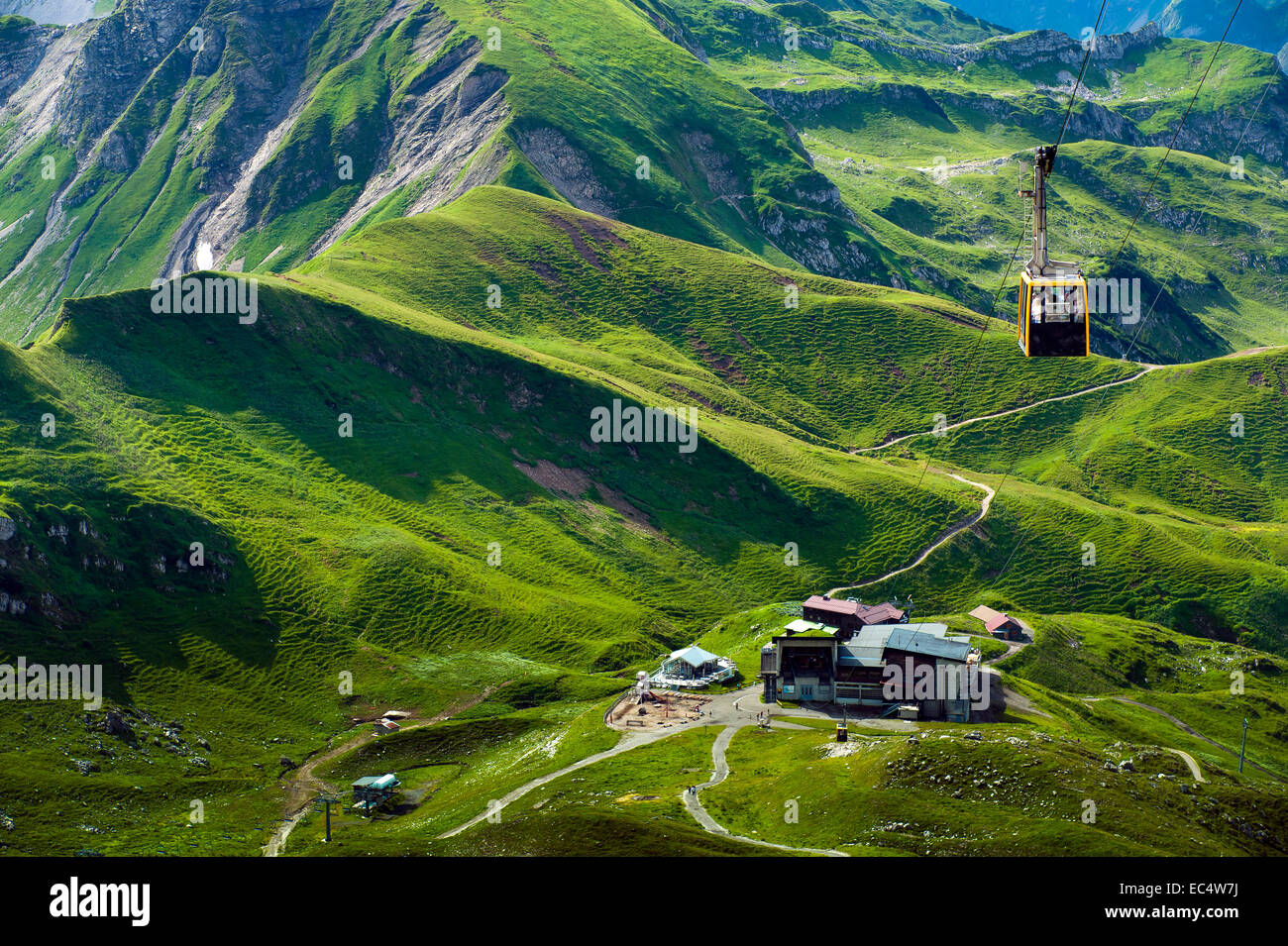 Vue à partir de la corne de brume sur la station Höfatsblick Banque D'Images