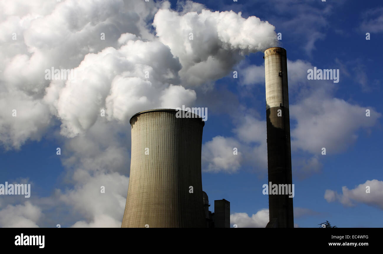 Brown coal power station Banque D'Images