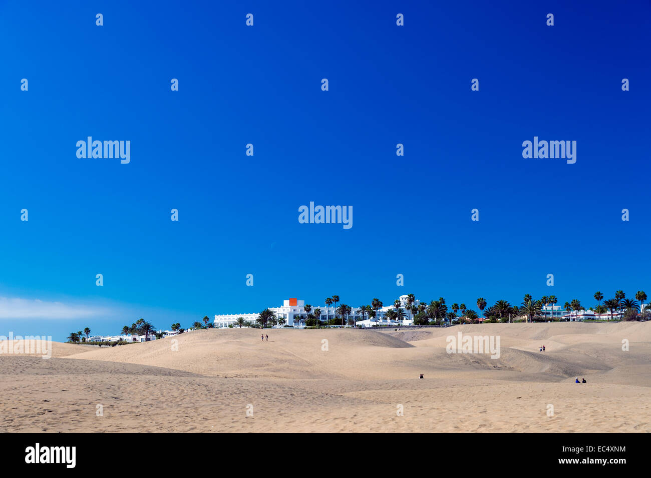 Playa del Ingles sur le bord des dunes Banque D'Images