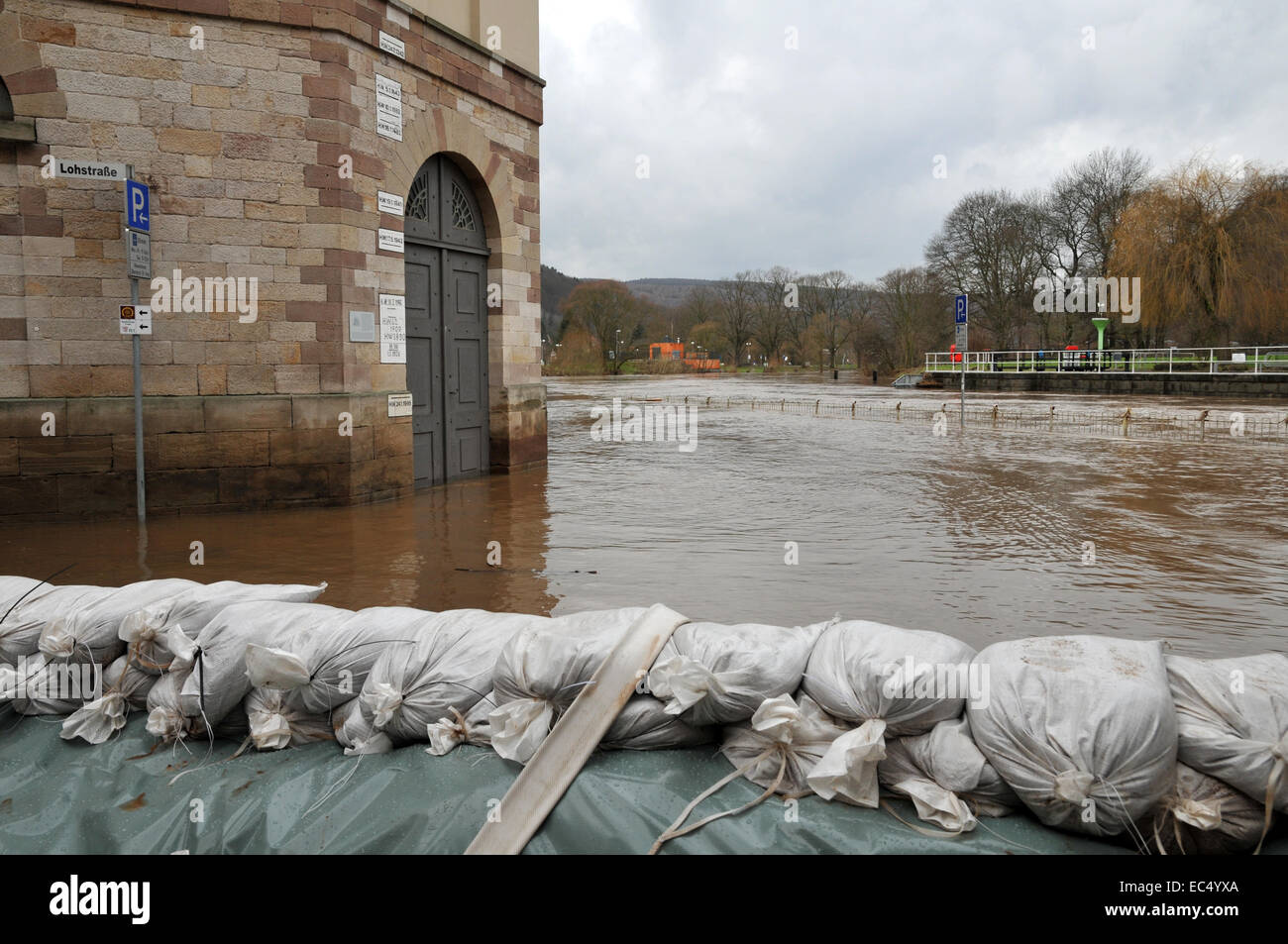 Contre les inondations Banque D'Images