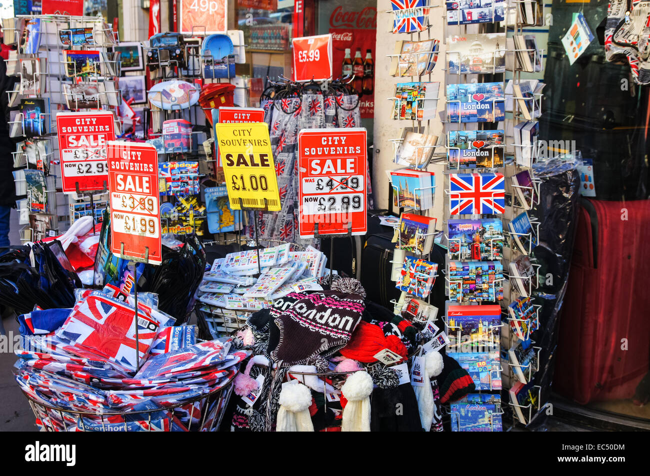 Boutique de souvenirs à Oxford Street, London England RoyaumeUni UK