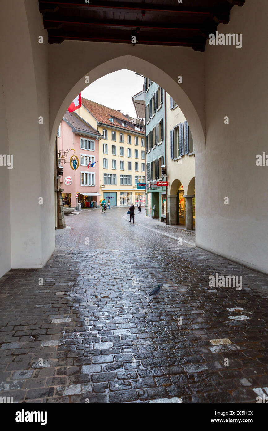 Vieille ville de Baden, André Tanneberger, Suisse. Banque D'Images