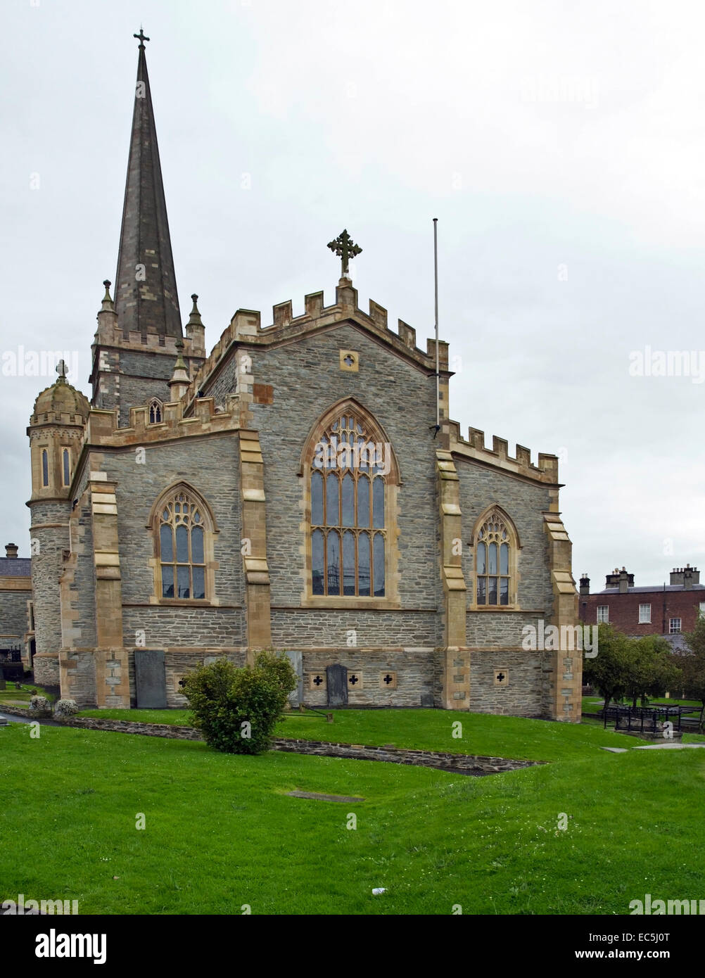 La Cathédrale St Columb s, Londonderry, en Irlande du Nord Banque D'Images