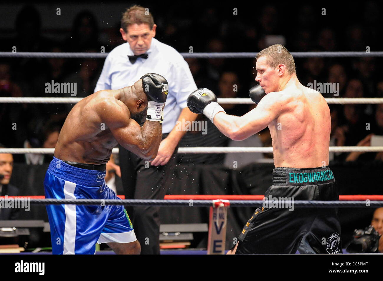 Jean Marc Mormeck/Mateusz Masternak - 05.12.2014 - Boxe - Lourds Legers - Issy les Moulineaux.Photo : André Ferreira/Icon Sport Banque D'Images