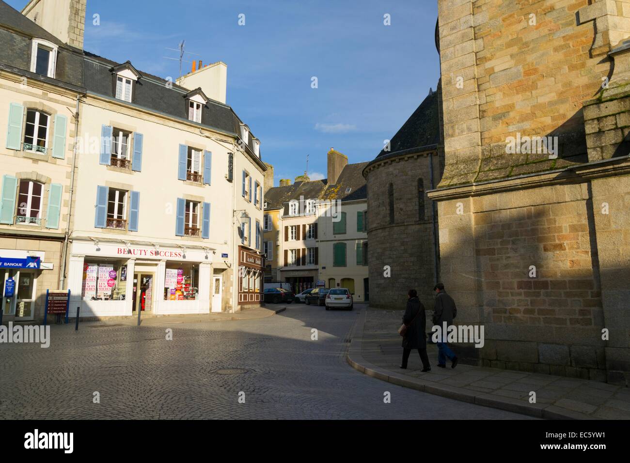 Place Hervo, Quimperlé, Finistère, Bretagne, France, Europe Banque D'Images