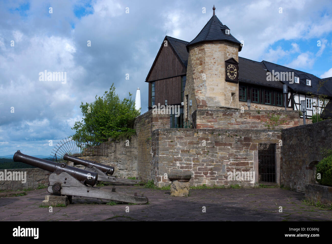 Le Château de Schloss Waldeck, district de Waldeck Frankenberg, Hesse du Nord, Allemagne, Europe Banque D'Images