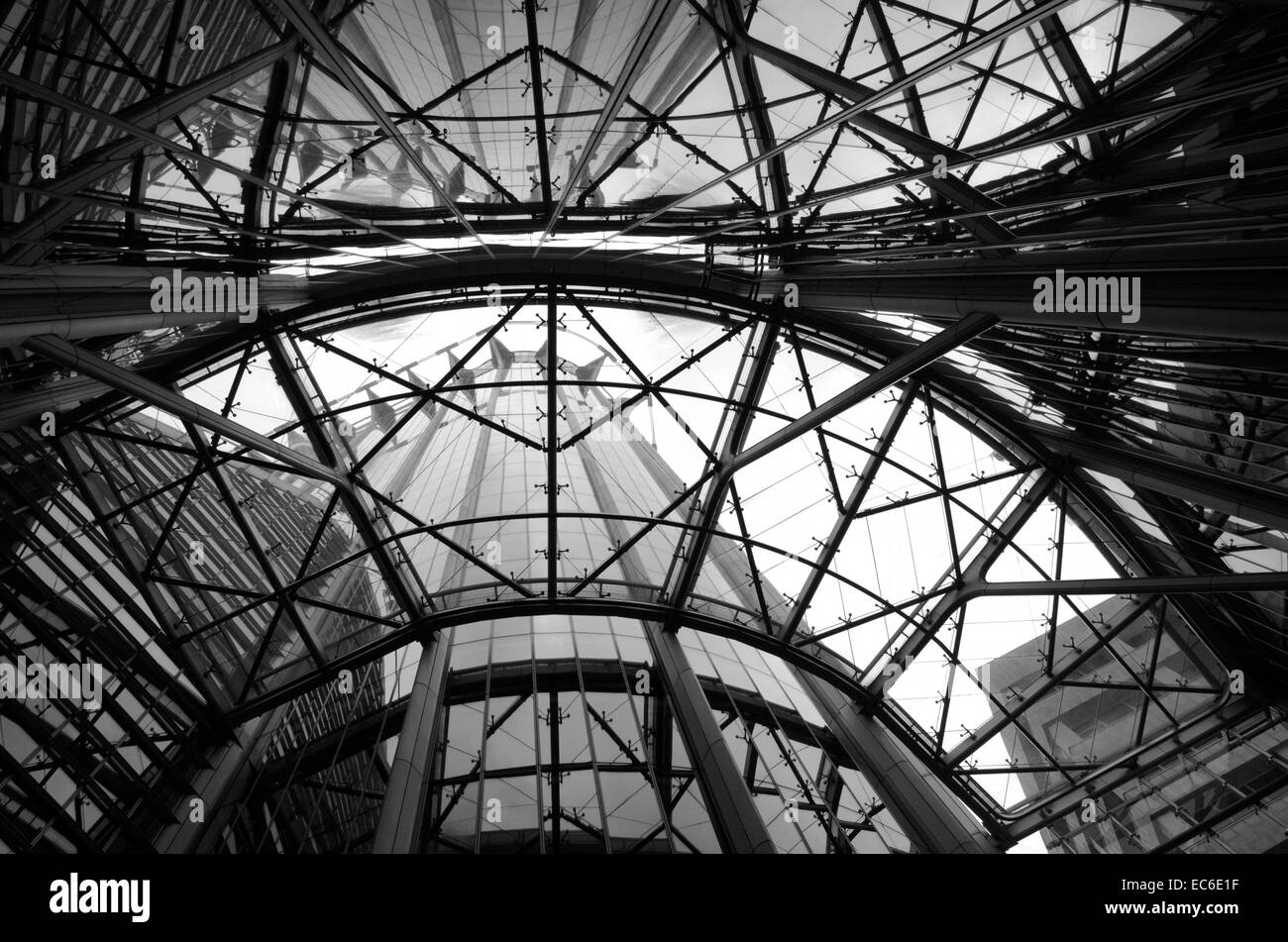 À l'atrium dans la ville de la ville de Londres, Angleterre Banque D'Images