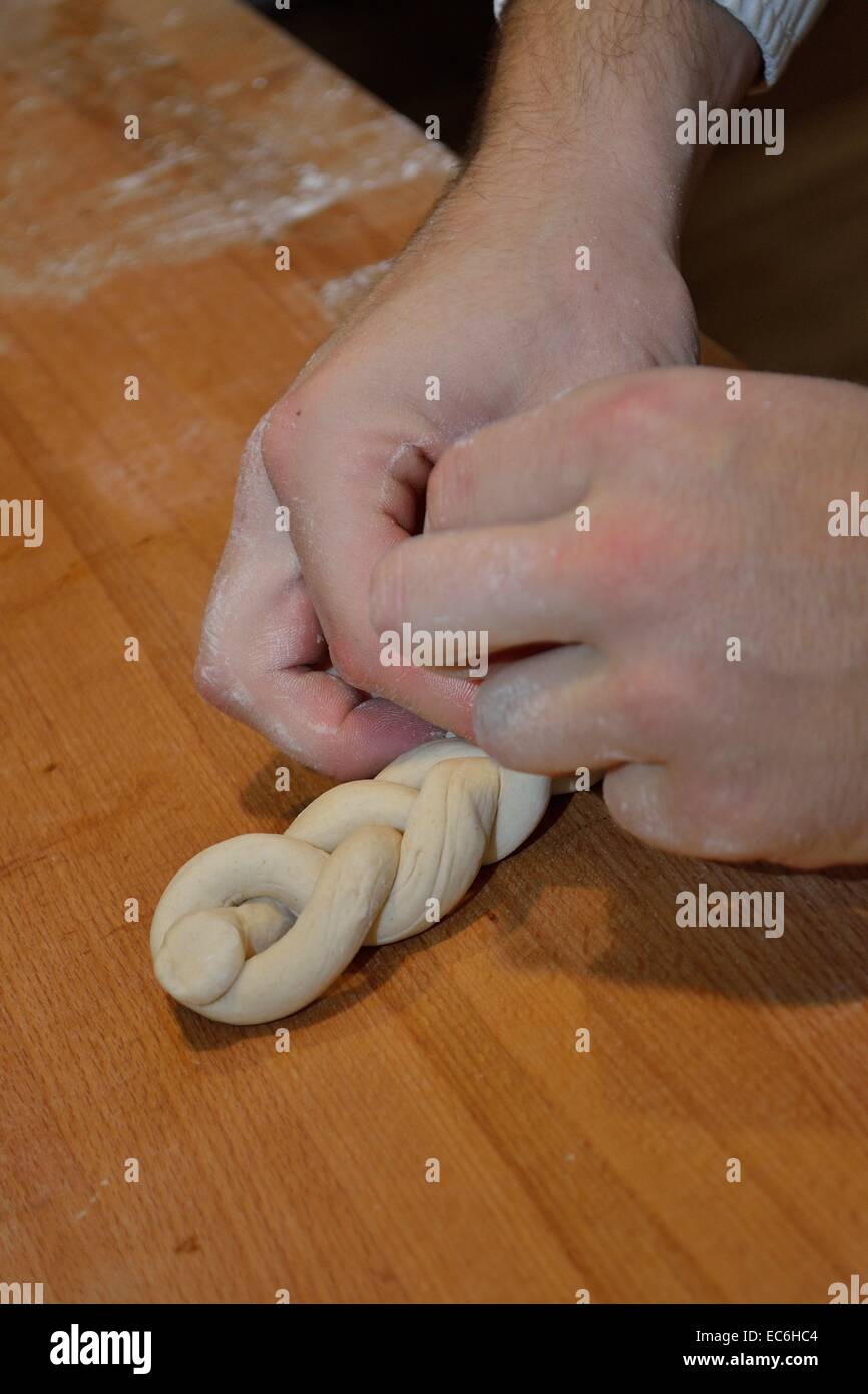 Des pâtisseries en forme de boulangers Banque D'Images