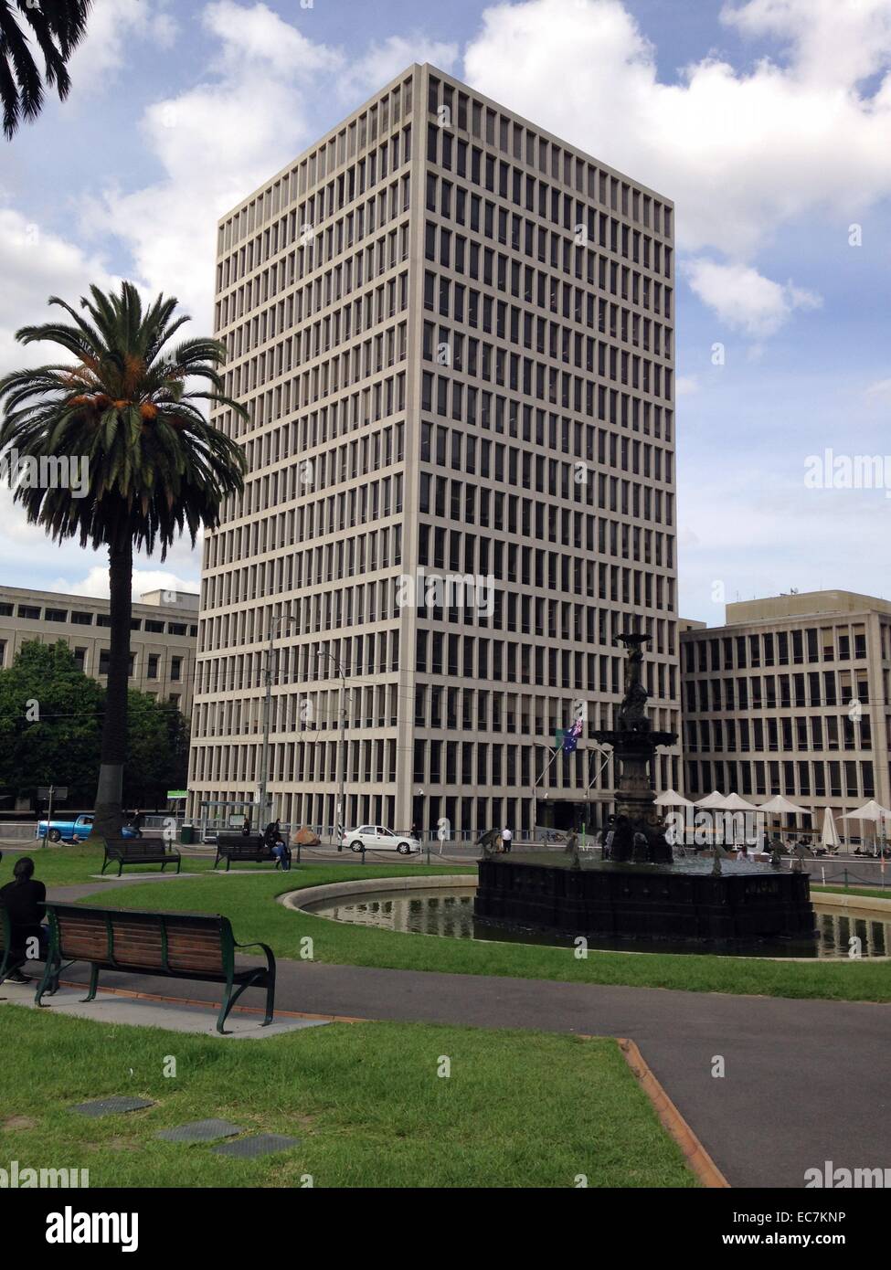 La place du parlement, Melbourne, Victoria Banque D'Images