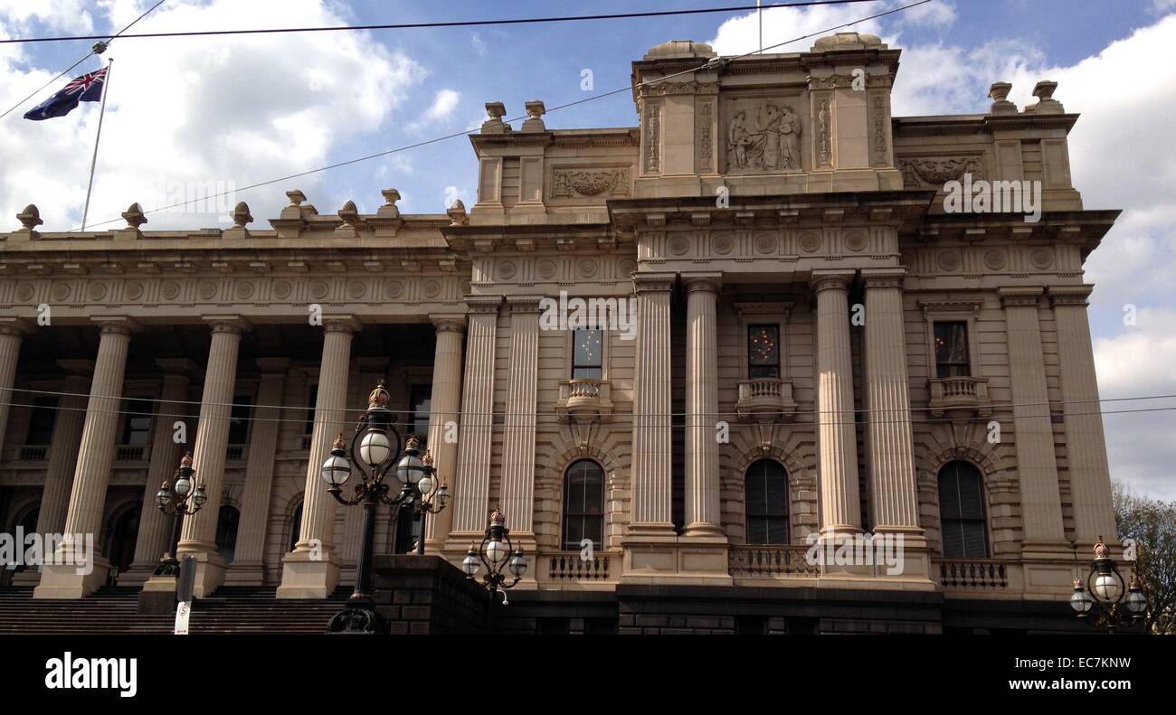 Bâtiment du parlement de l'État, Melbourne, Victoria Banque D'Images