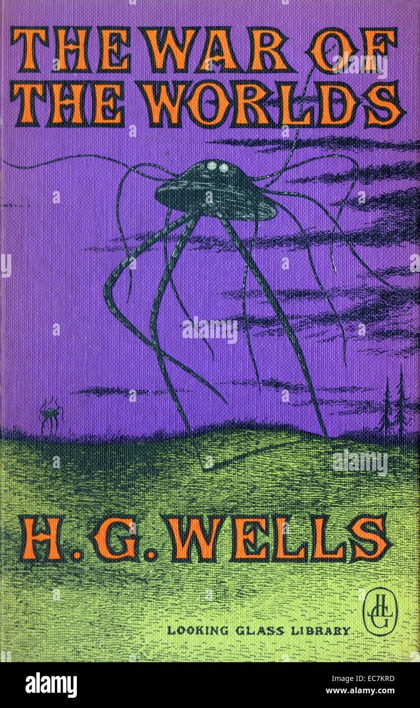 La Guerre des mondes est un roman de science fiction par auteur anglais H. G. Wells Banque D'Images