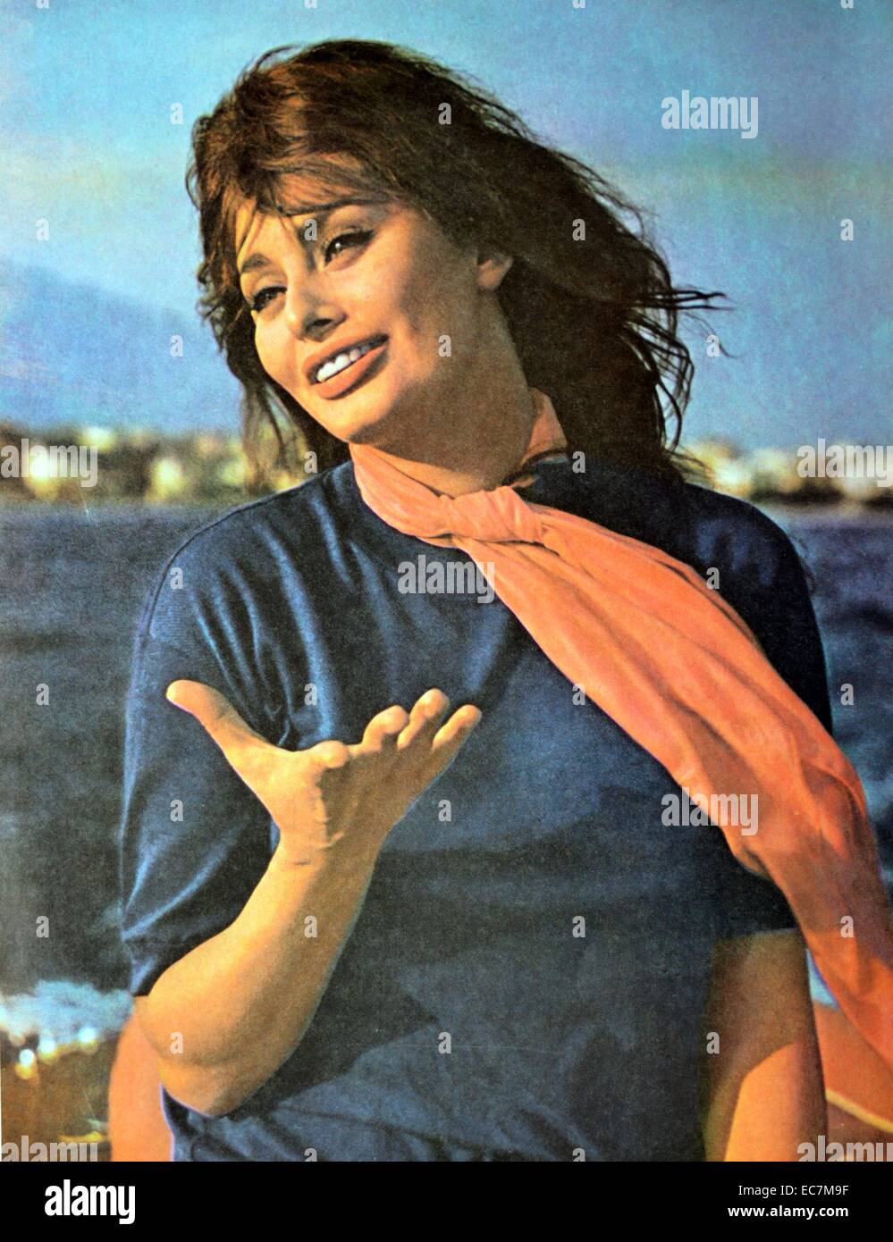 Sophia Loren née le 20 septembre 1934. film star et les plus célèbres d'Italie et honoré actrice. Banque D'Images