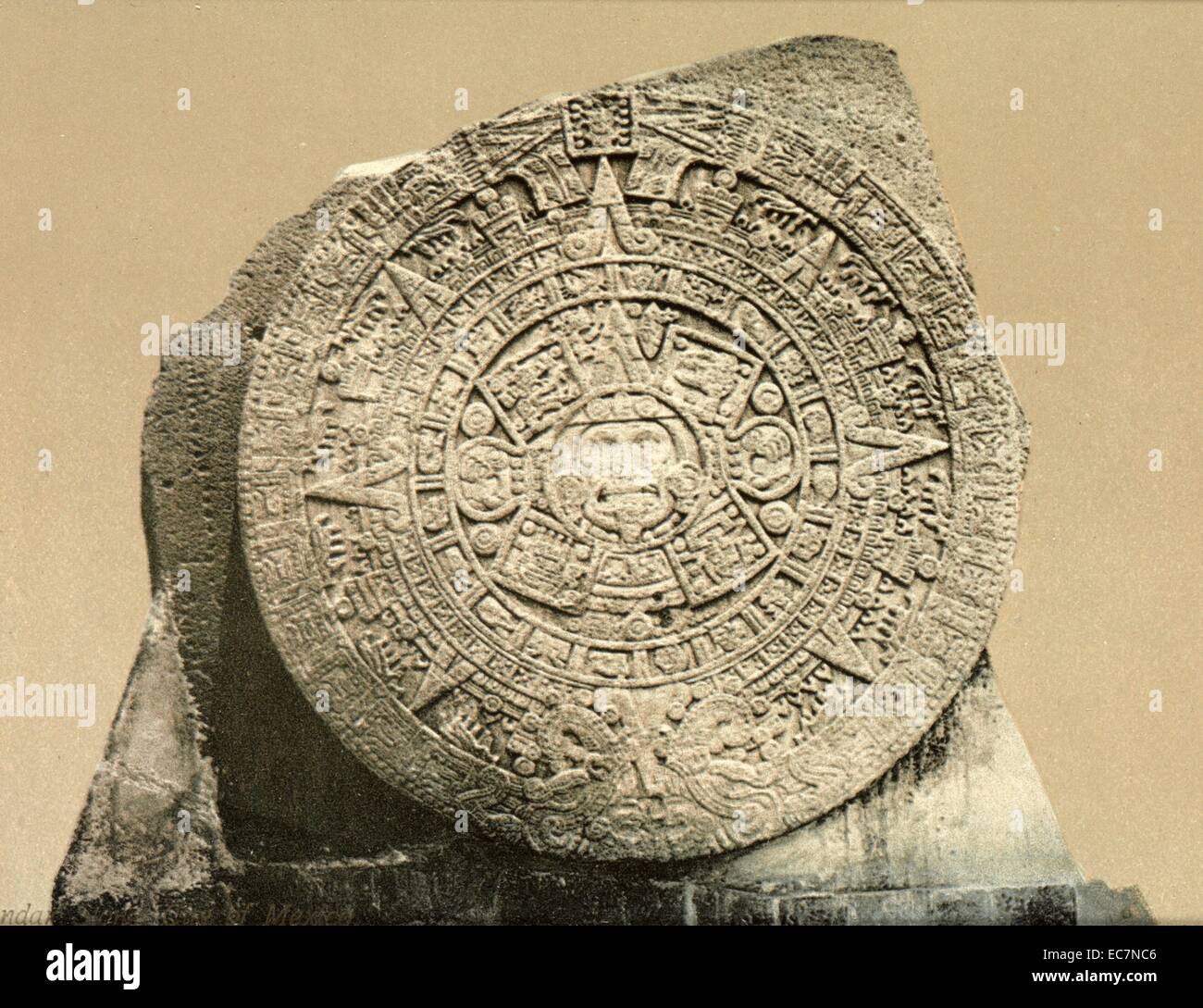 Calendrier Aztèque Réplique 35 Cm – Copie Exacte De La Pierre Du Soleil Mexicaine