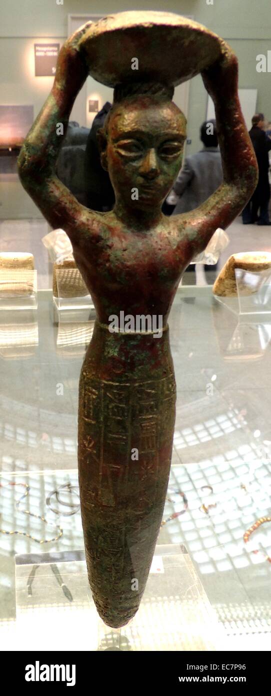 Foundation, figurine, règne d'Ur-nammou, 2112-2095 BC du temple d'Inanna, Ourouk Banque D'Images