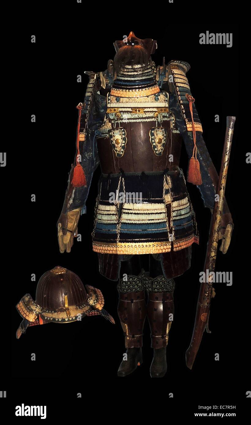 Samouraï - habituellement appelé en japonais comme le bushi ou buke, étaient la noblesse militaire de l'époque médiévale et au début-Le Japon moderne. Banque D'Images