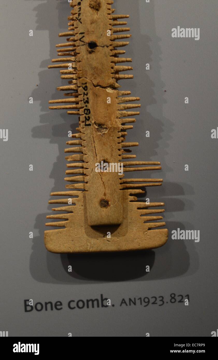 Leeds' travailler à Sutton Courtenay, Oxfordshire où la première fouille archéologique d'un établissement anglo-saxon. À partir de son travail sur les typologies il a suggéré qu'un pied-de la fibule armés site a été datée de la première moitié 400s, et a été une importation depuis le nord de l'Allemagne. La broche admis Leeds à la date de règlement de la fondation d'un certain temps plus tard dans le 400s. Banque D'Images