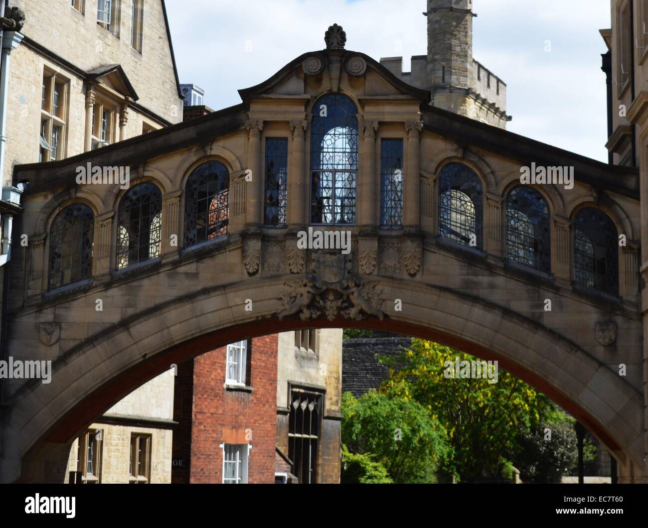 Pont de Hertford, Oxford, est souvent appelé le Pont des Soupirs. Banque D'Images