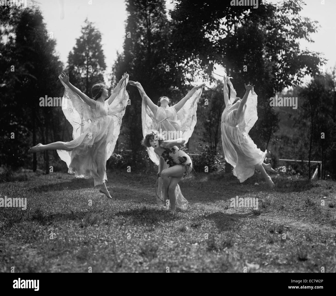 American Ballet National dance company danseurs dans la pratique 1924 Banque D'Images