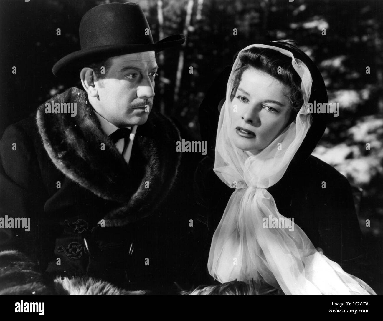 La mer d'herbe est un film dramatique de l'ouest 1947 situé dans le sud-ouest américain. Il a été réalisé par Elia Kazan et basé sur le roman 1936 du même nom par Conrad Richter. Les stars de cinéma Katharine Hepburn, Spencer Tracy et Melvyn Douglas. Kazan aurait été contrariés avec le film qui en résulte et découragé les gens de le voir. Banque D'Images