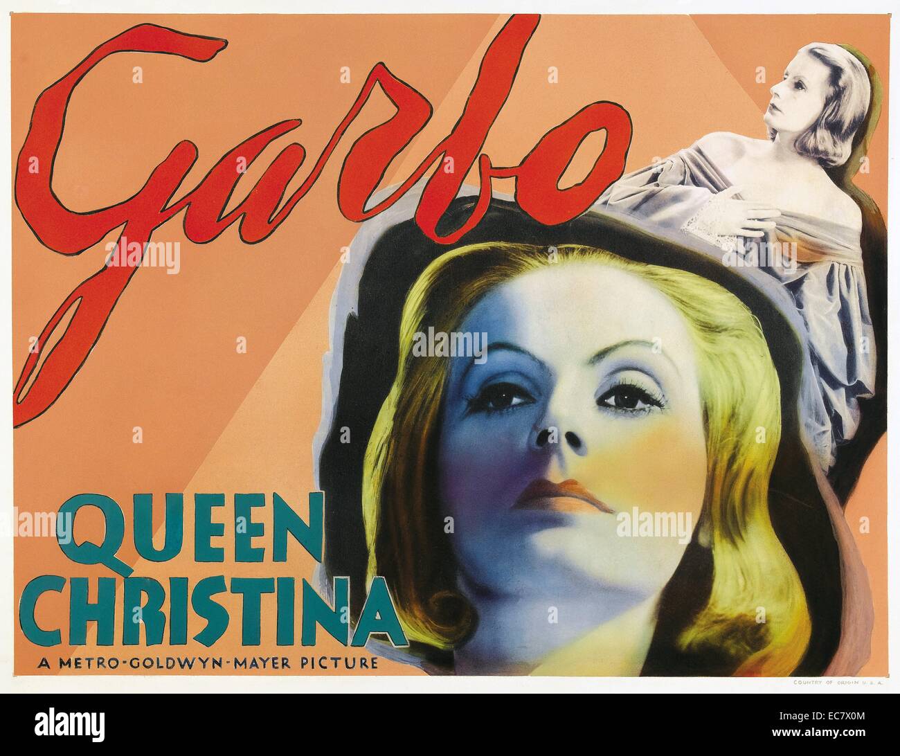 Greta Garbo (18 septembre 1905 - 15 Avril 1990 La reine Christine de Rouben Mamoulian, réalisé par Banque D'Images
