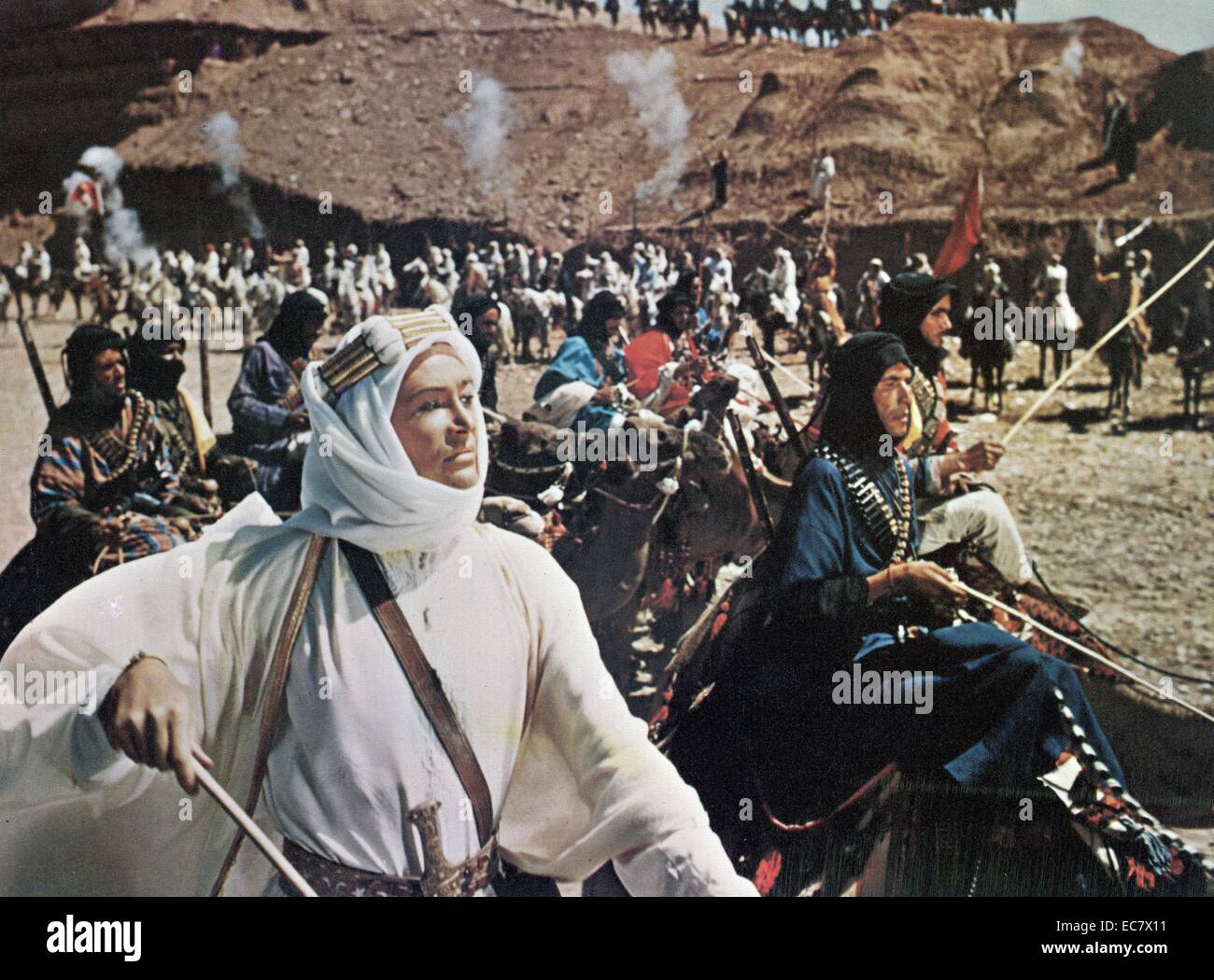 Lawrence d'Arabie est une aventure épique britannique 1962 drama film basé sur la vie de T. E. Lawrence. Il a été réalisé par David Lean et produit par Sam Spiegel à travers sa société britannique, Horizon Images, avec le scénario de Robert Bolt et Michael Wilson. Le film stars Peter O'Toole dans le rôle-titre Banque D'Images