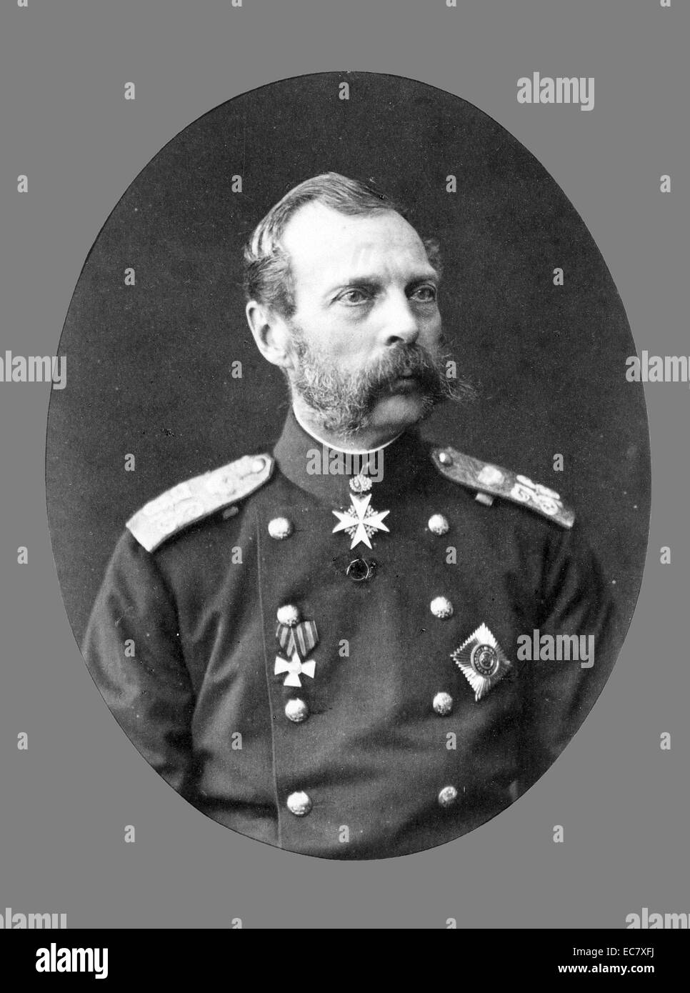 Alexandre II (1818 - 1881), Tsar ou Empereur de Russie à partir du 2 mars 1855 jusqu'à son assassinat en 1881 Banque D'Images