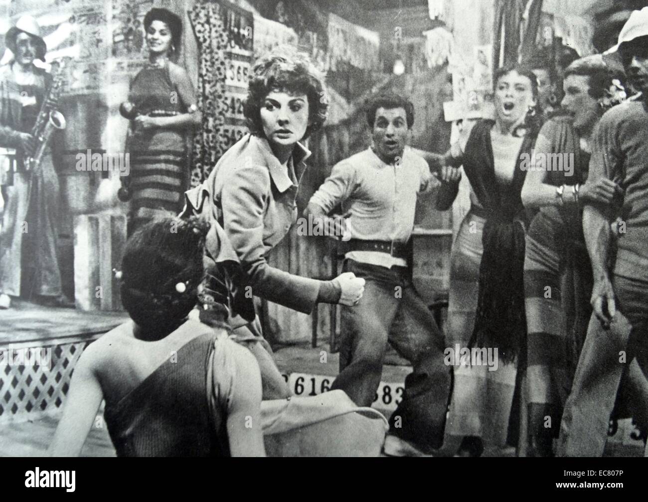 Jean Simmons dans la comédie musicale "Guys and Dolls, 1955. Banque D'Images