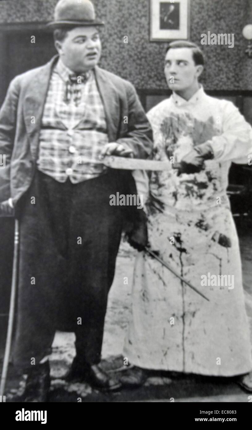 Roscoe Arbuckle et Buster Keaton dans 'bonne nuit', infirmière 1918