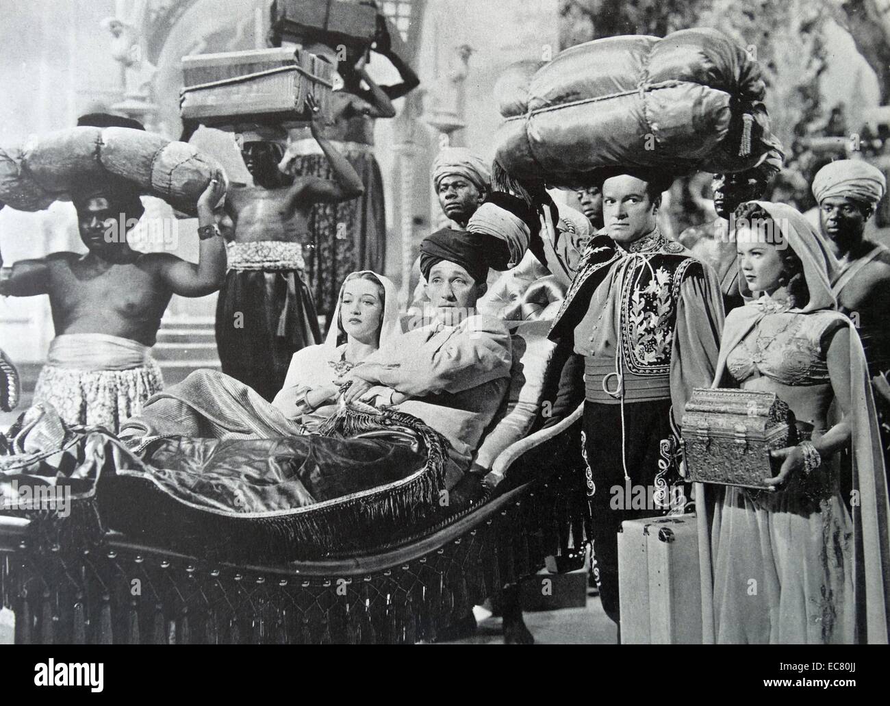 La route vers le Maroc, 1942. Dorothy Lamour, Bing Crosby et Bob Hope. Banque D'Images