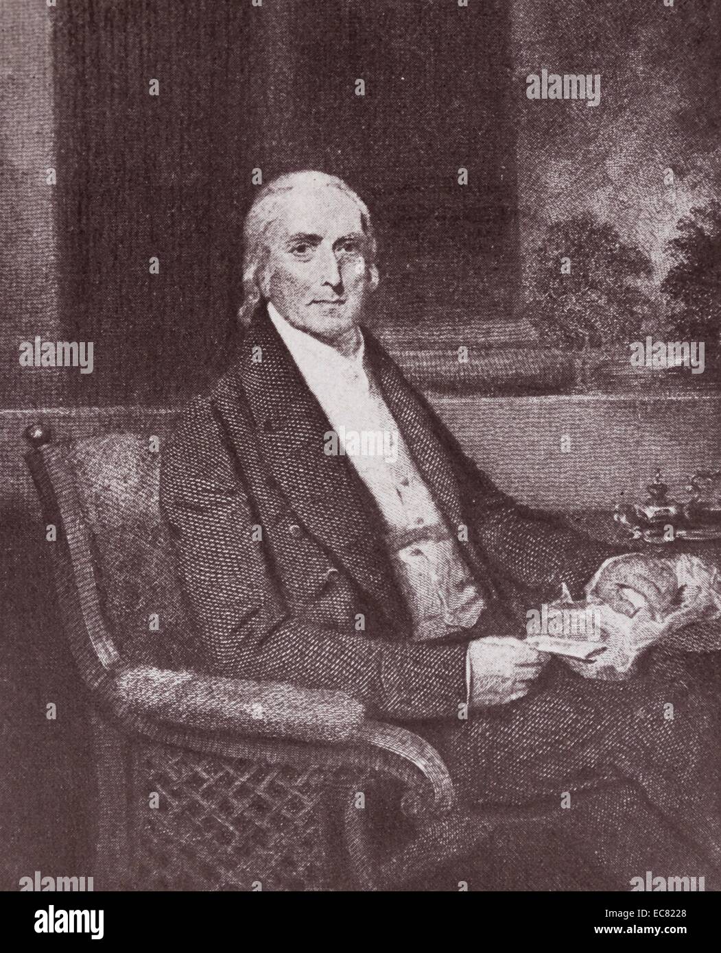 Philip Syng Physick (7 juillet 1768 - 15 décembre 1837) était un médecin américain, connu comme "le père de la chirurgie de l'Amérique". Banque D'Images