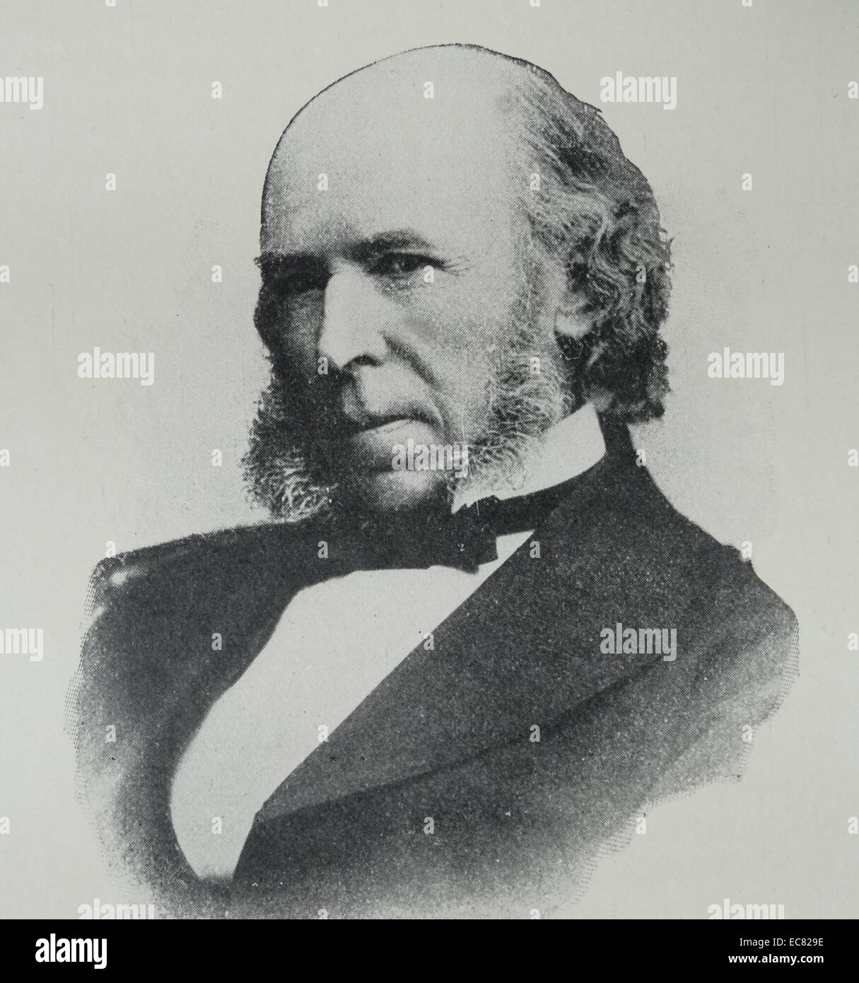 Herbert Spencer (27 avril 1820 - 8 décembre 1903) était un philosophe anglais, biologiste, anthropologue, sociologue Banque D'Images