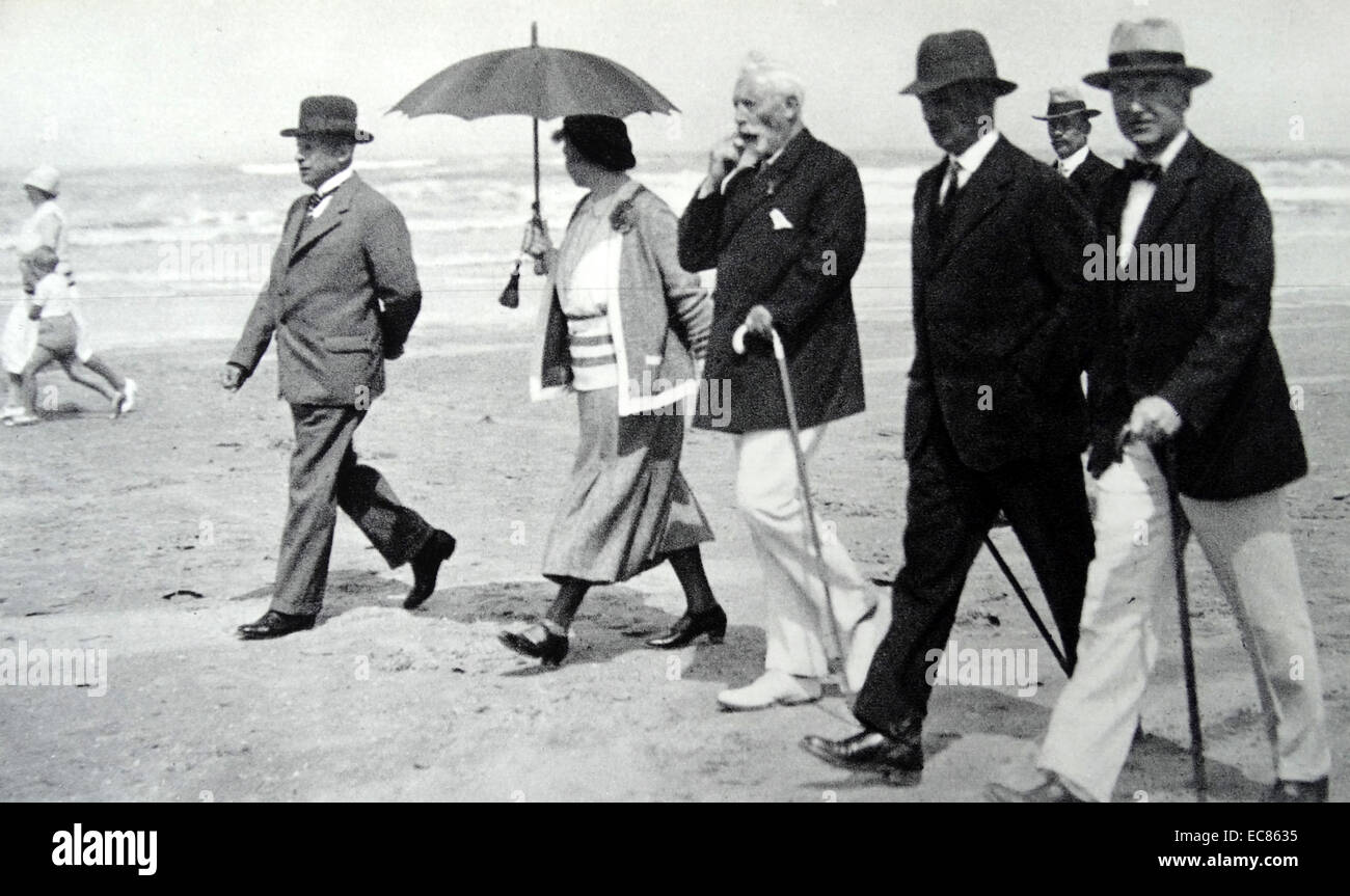 ExKaiser Guillaume II d'Allemagne en exil en Hollande 1928 Photo Stock