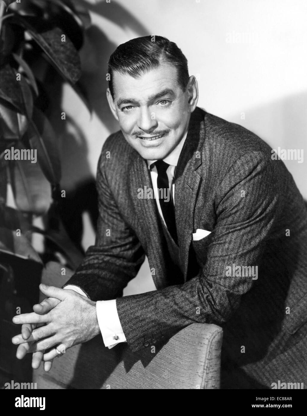 Photo de Clark Gable (1901-1960) acteur de cinéma américain. Datée 1950 Banque D'Images